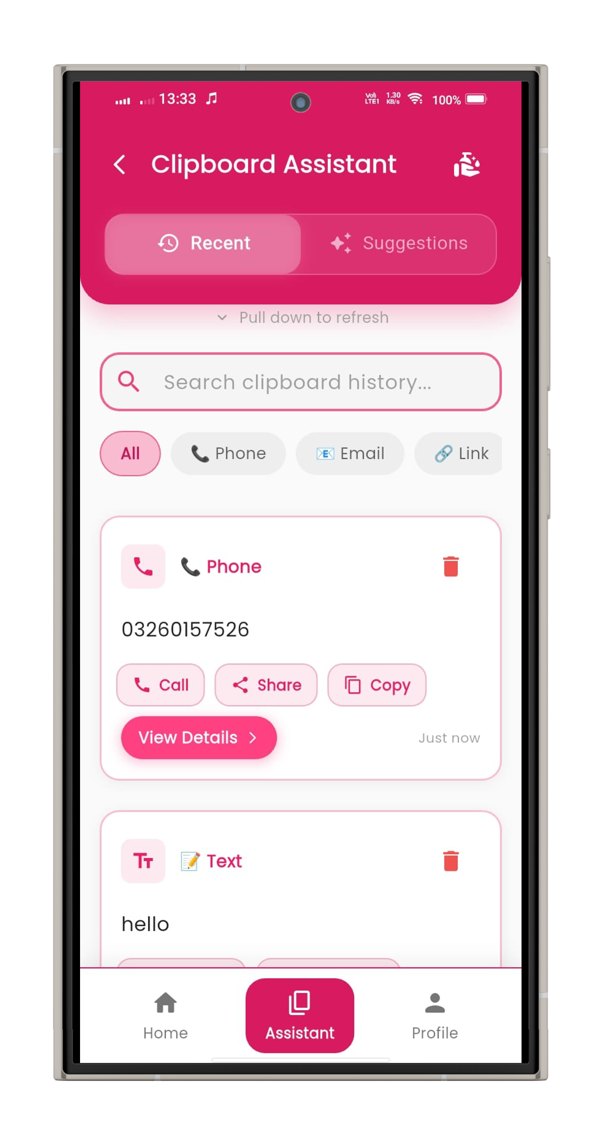 Clipboard Dashboard - Organize and search